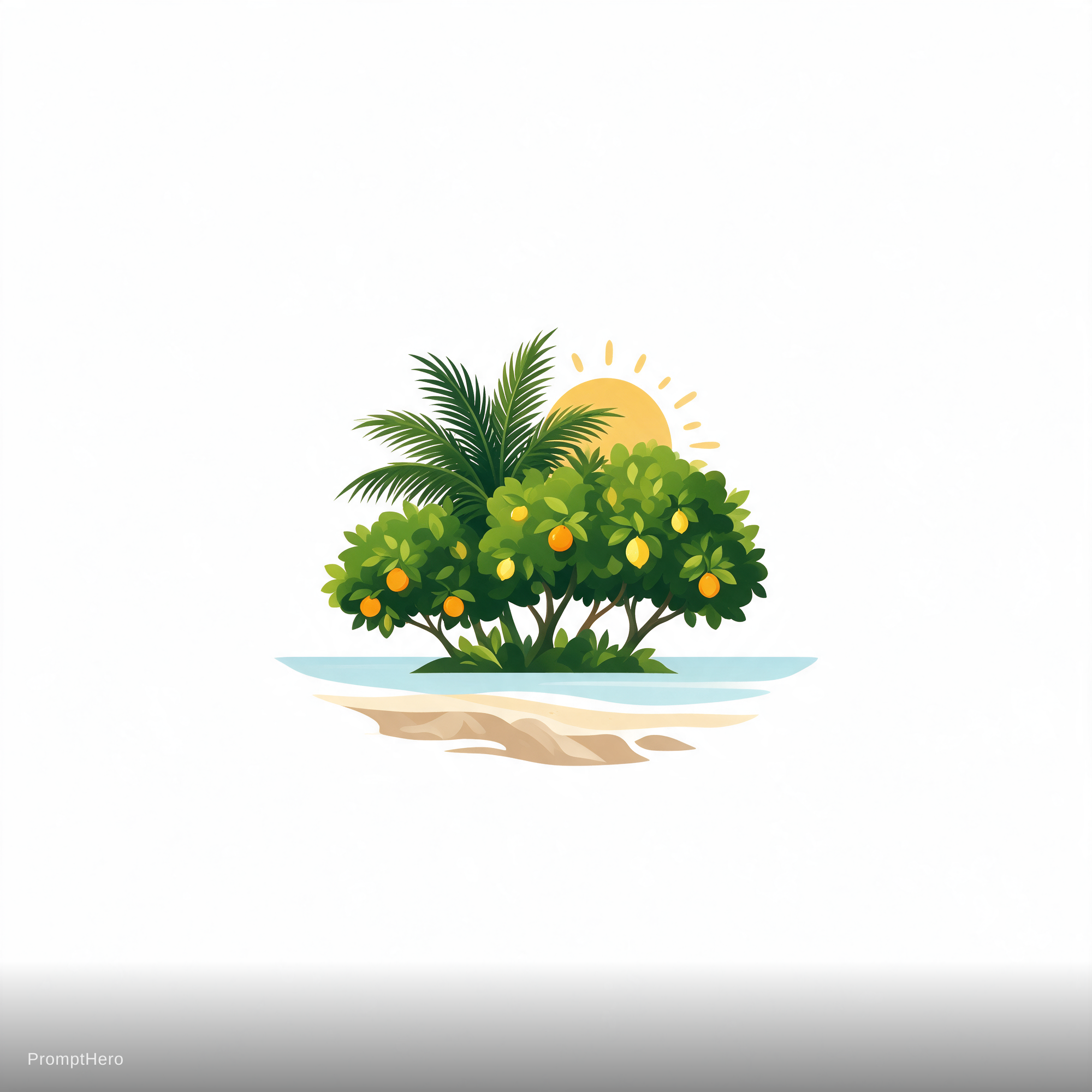 AI generated: Seedream 5 prompt: Coastal Groves (Seedream 5 - Concept Art)