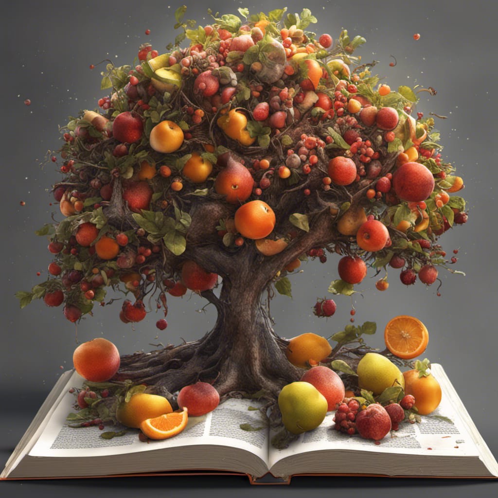 AI generated: A tree sprouts to life from a book (Stable Diffusion - Portraits)