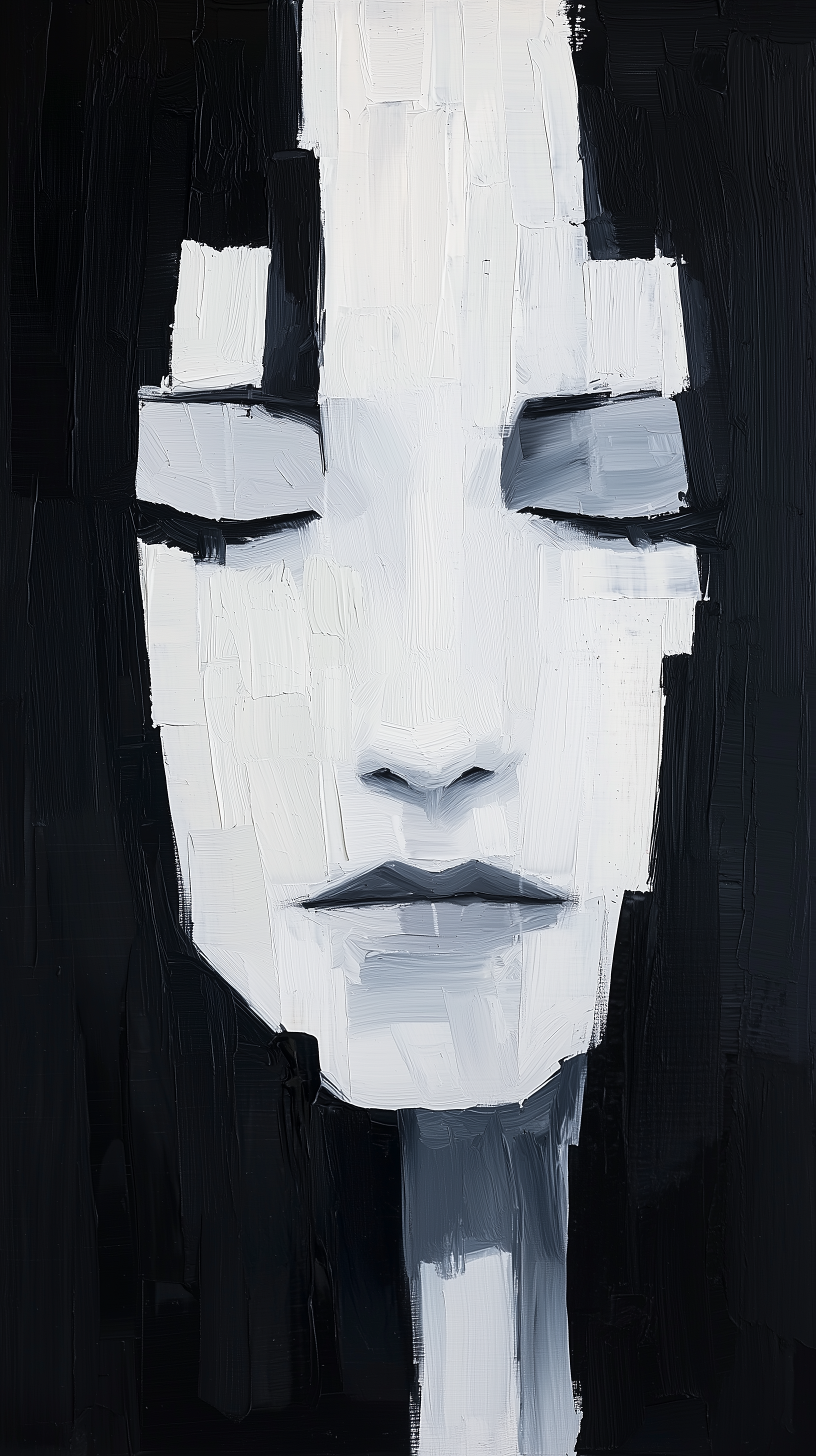 AI generated: Midjourney prompt: oil painting, face, portrait of girl, grainy touch... (Midjourney - Portraits)