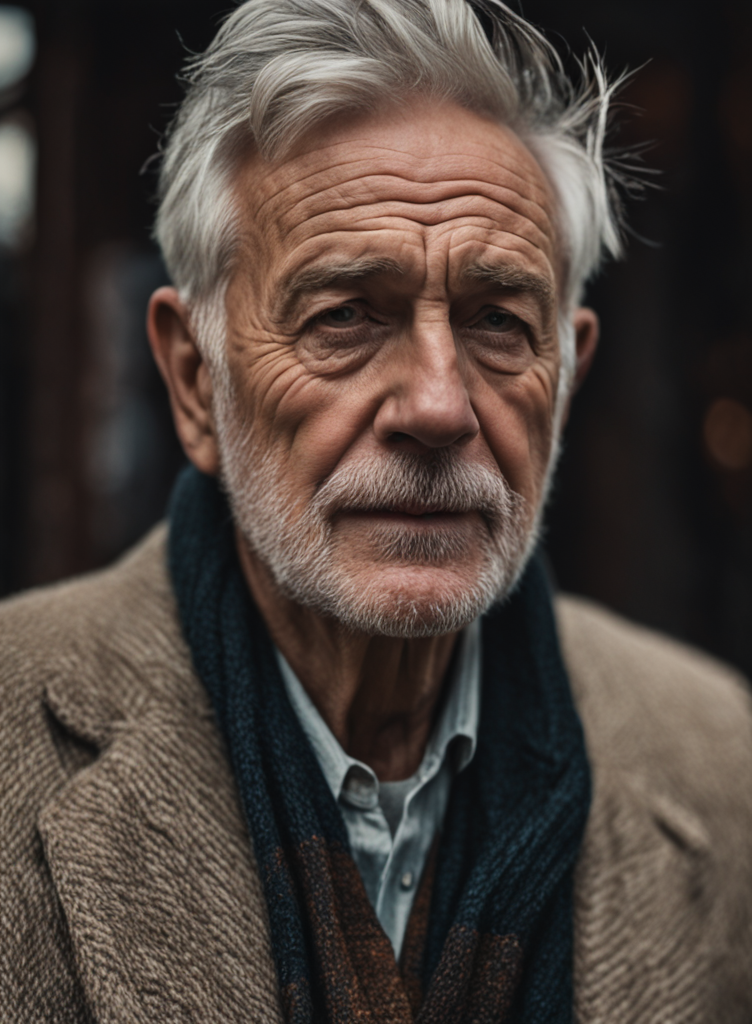 AI generated: Stable Diffusion prompt: Highly detailed RAW portrait of an elderly Irish m... (Stable Diffusion - Photography)