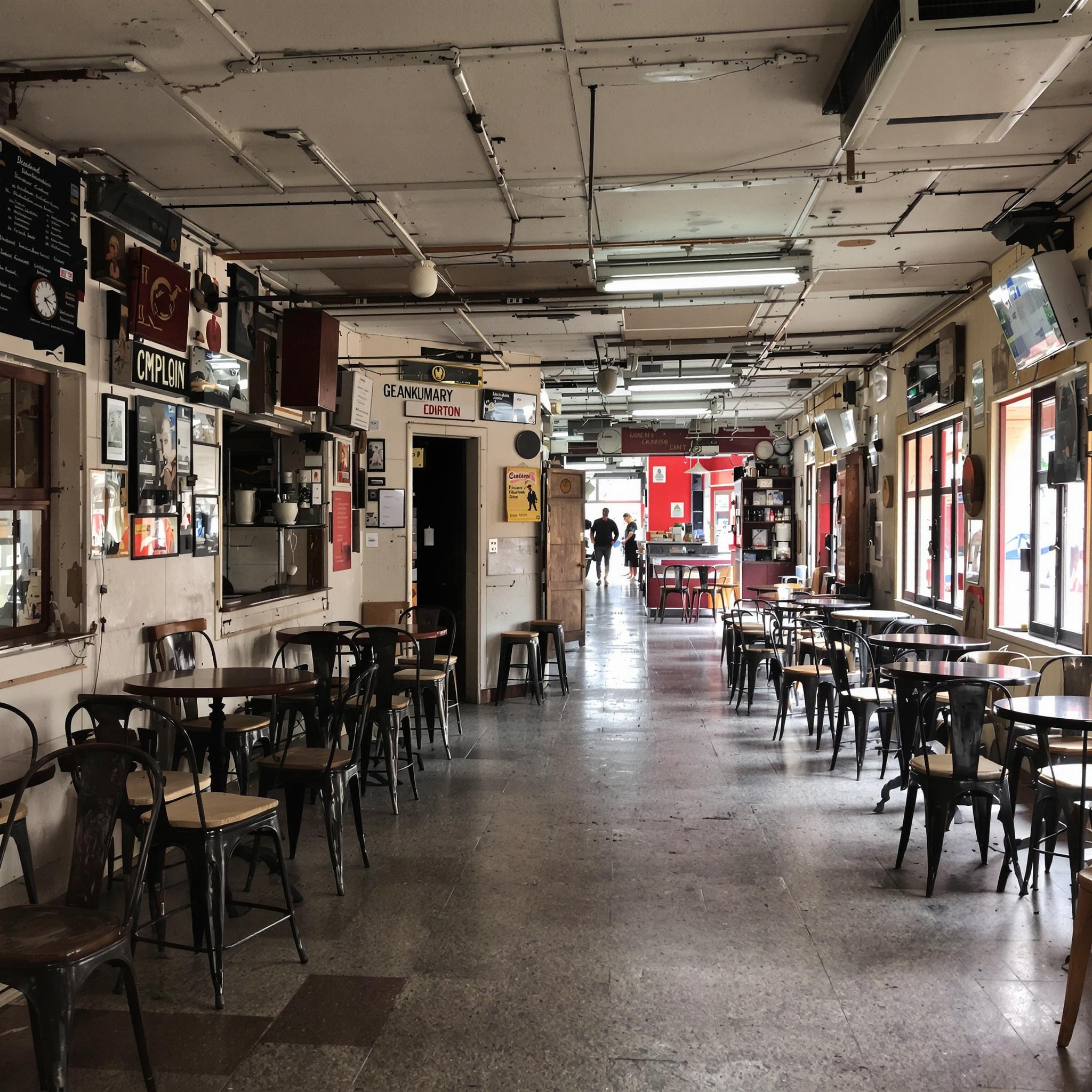 FLUX prompt: photo of very old Indian restaurant from ins...