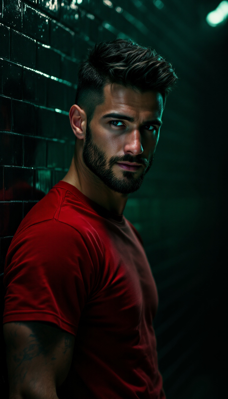 FLUX prompt: Full body, photograph of a handsome, caucasian man... - FLUX