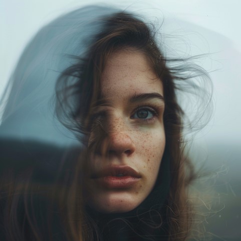 AI generated: Midjourney prompt: The anxiety of not knowing the real you (Midjourney - Concept Art)