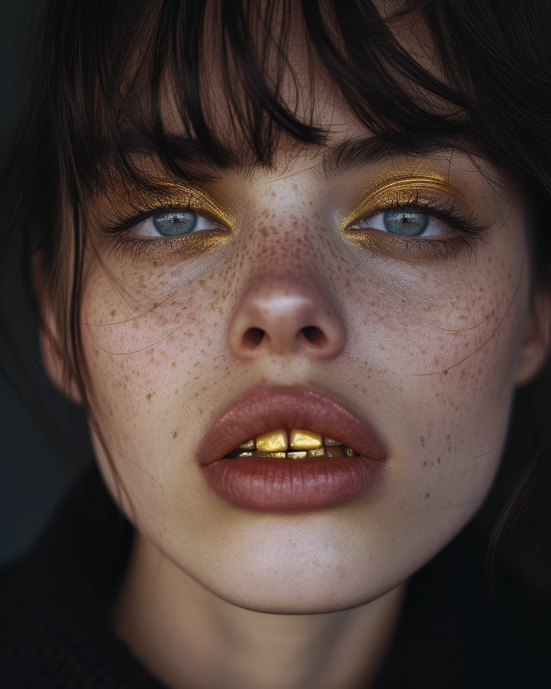 AI generated: A touch of bling (Midjourney - Portraits)