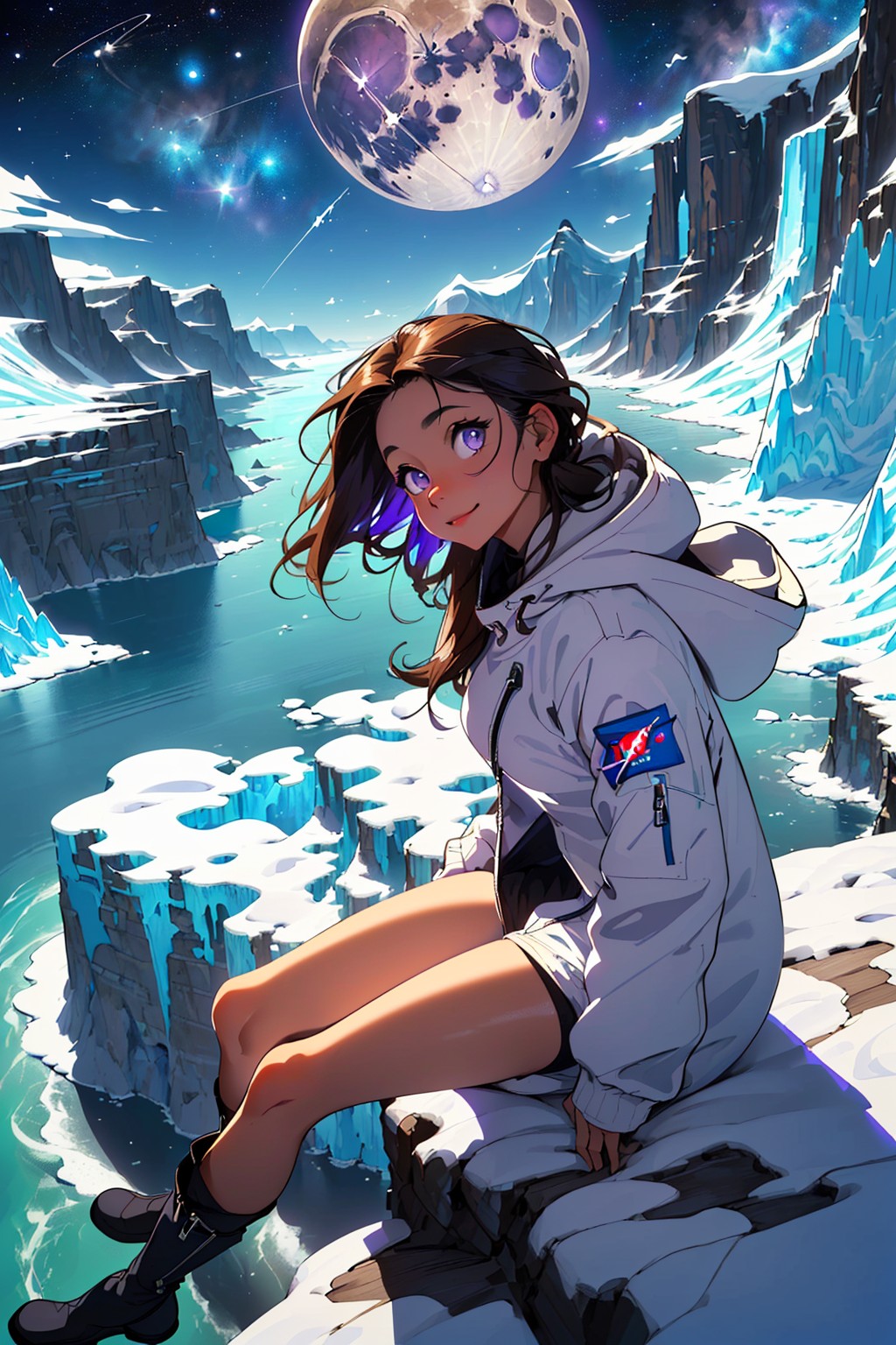 AI generated: Antarctic Beauty (Stable Diffusion - Anime)