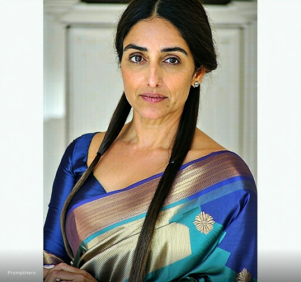 AI generated: Hero prompt: Hot with saree hip very hot (Hero - Concept Art)