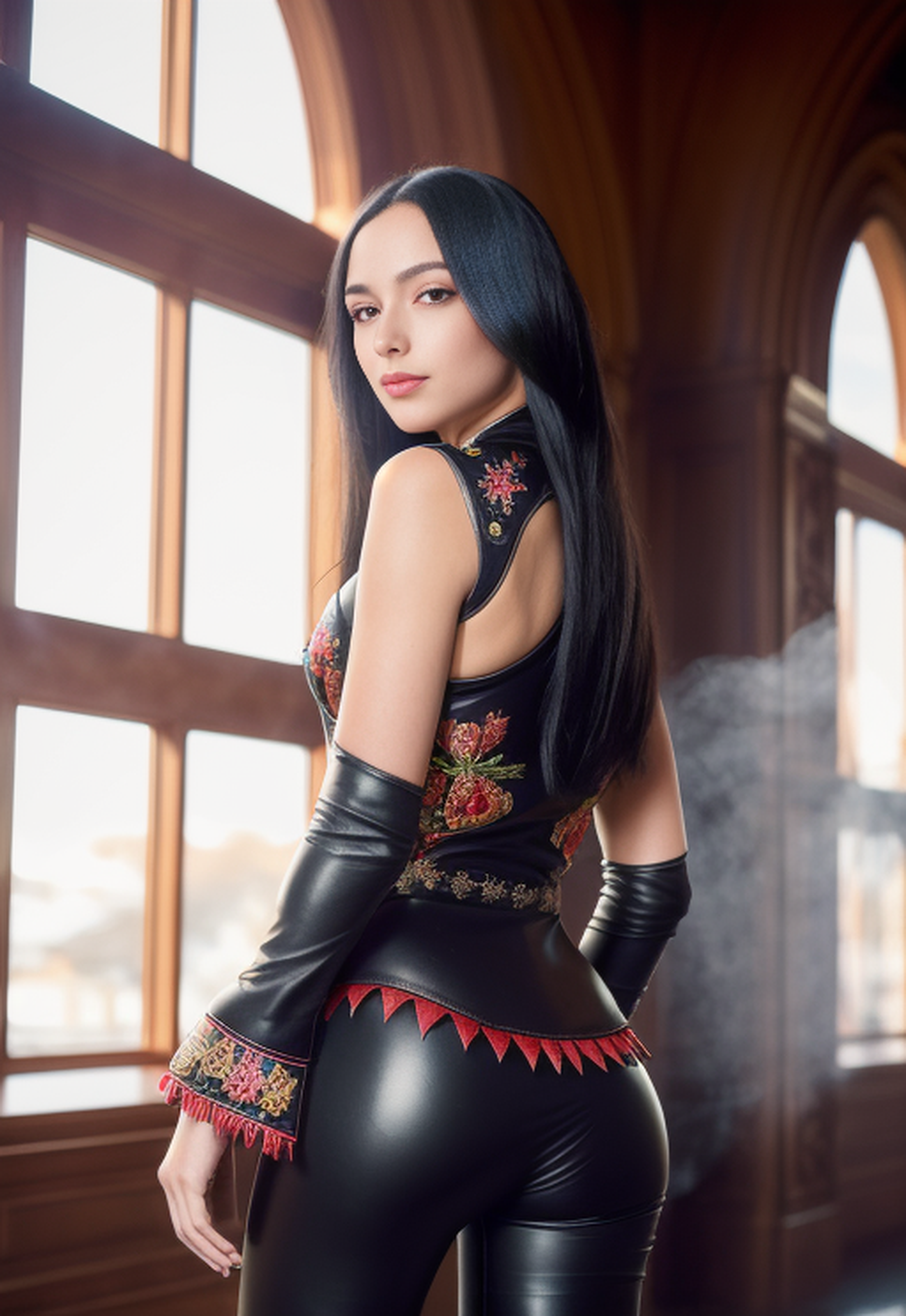 Stable Diffusion prompt: portrait of beautiful woman, ((2...