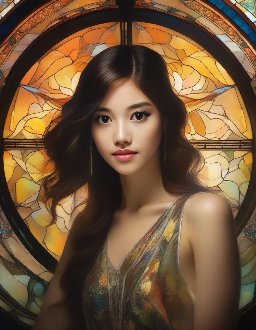 Stable Diffusion prompt: (realistic) oil on cavass, paint...