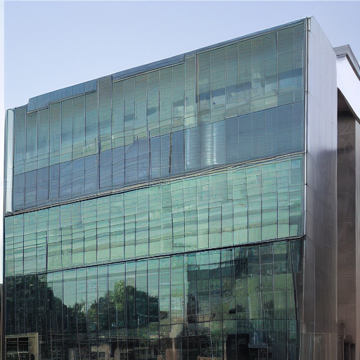 Stable Diffusion prompt: This is the building glass curta...