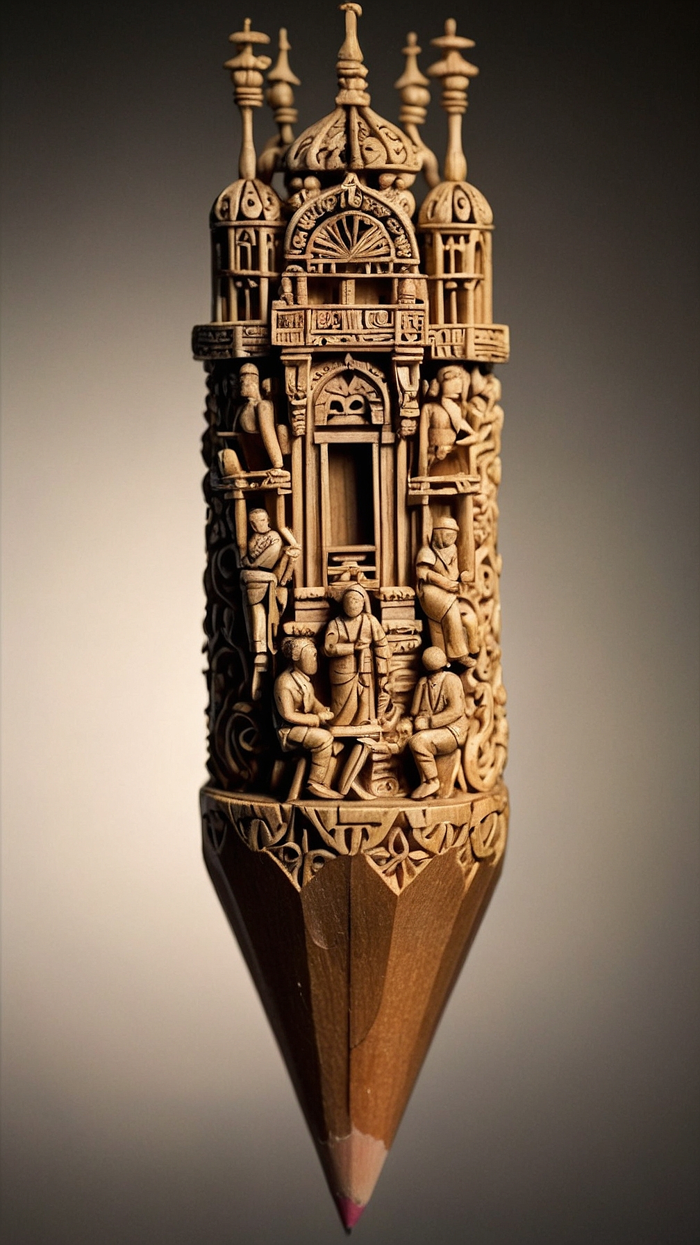 AI generated: Pencil Carvings (SD XL - Architecture)
