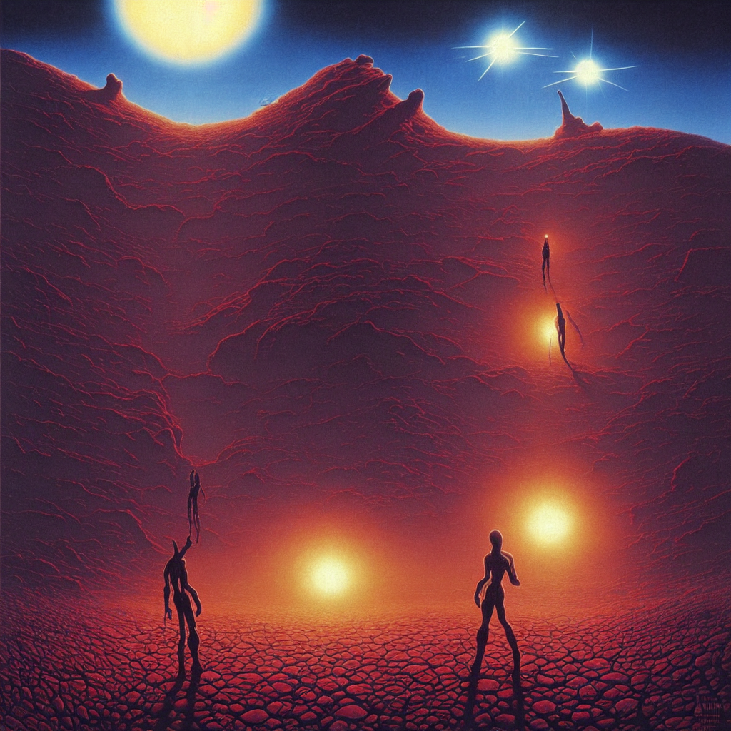 Stable Diffusion prompt: high detailed alien looking to i...