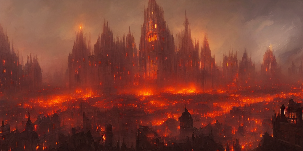 Stable Diffusion prompt: A fantasy city completely covere...