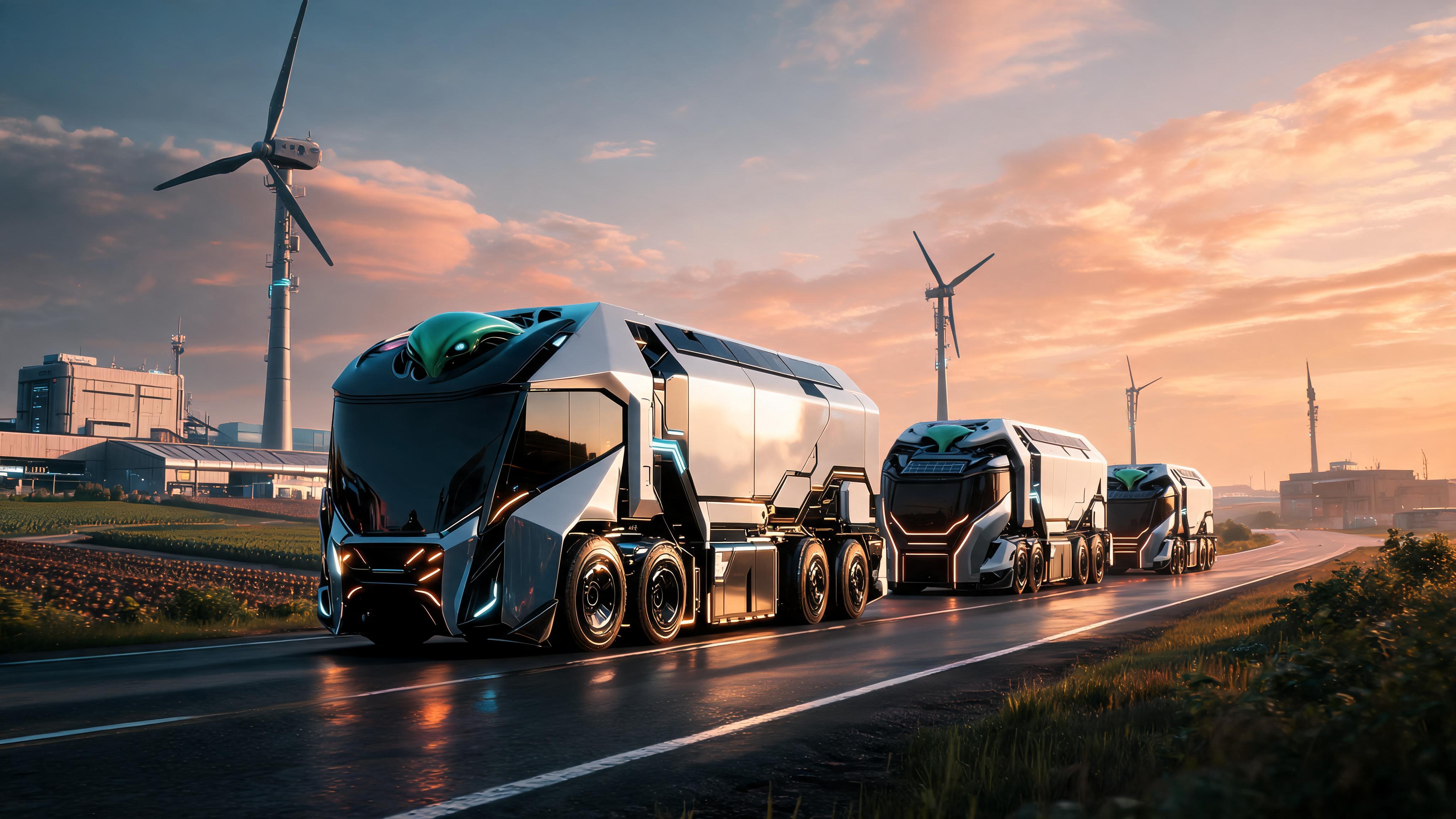 AI generated: Seedream 5 prompt: Create a new, unique, futuristic setting for this ... (Seedream 5 - 3D Art & CGI)