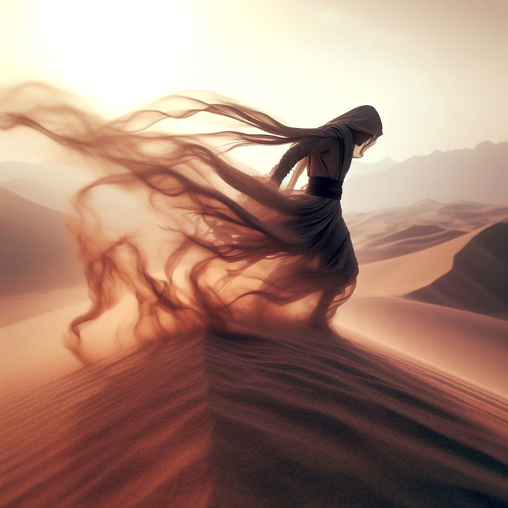 AI generated: The legend of The Sandwalker (DALL·E - Photography)
