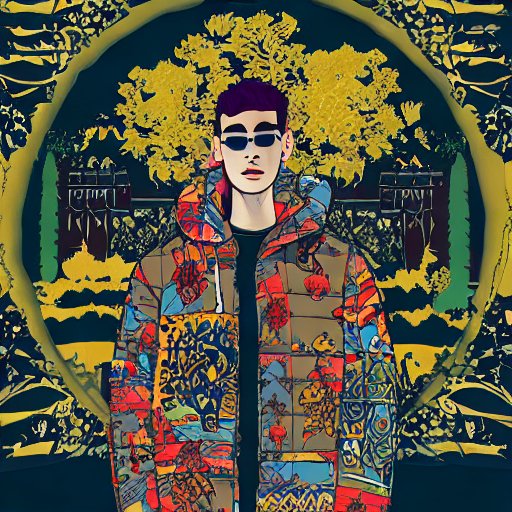 AI generated: Garden of the streetwear delights (Stable Diffusion - Fashion)