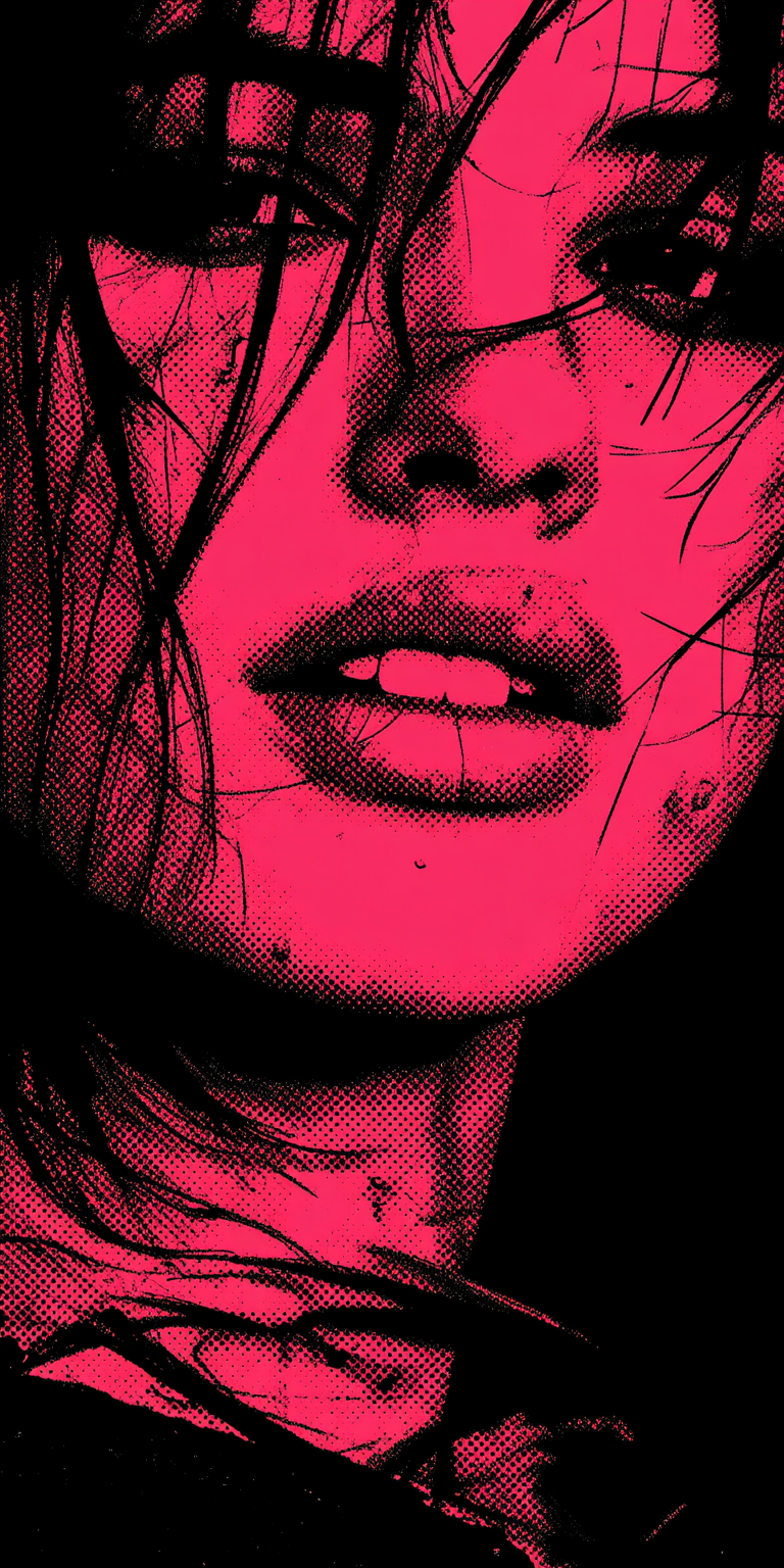Midjourney prompt: An album cover featuring a woman's face in the sty... - Midjourney