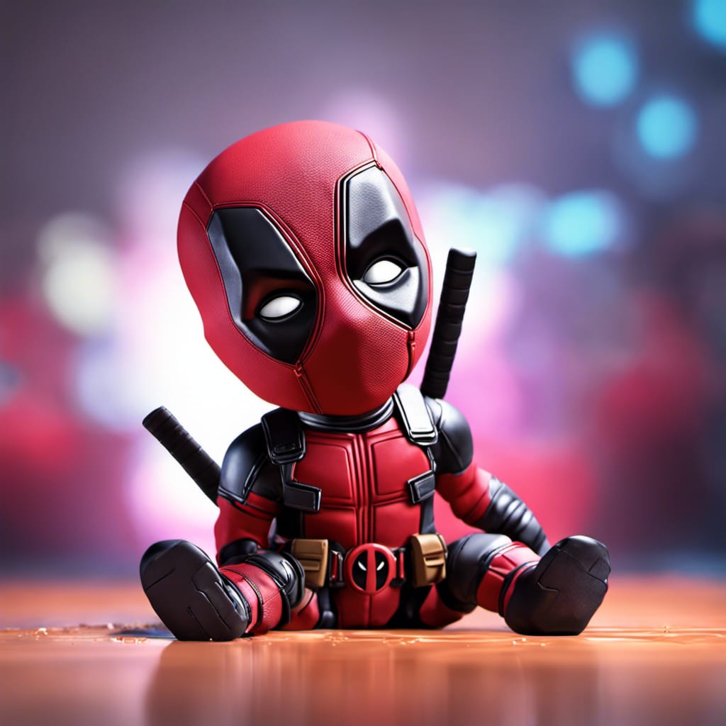 AI generated: Baby Deadpool (Stable Diffusion - Photography)