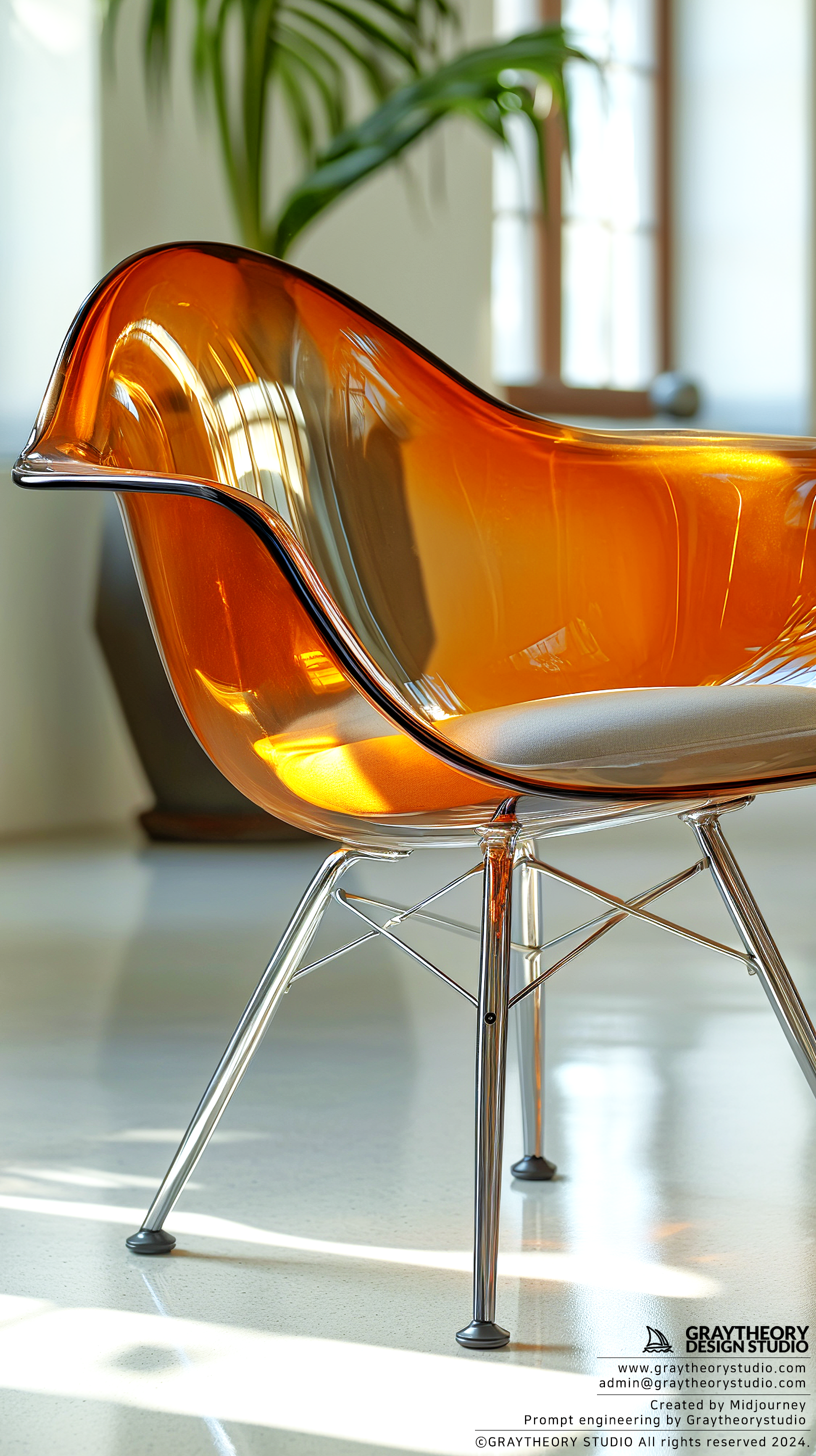 Midjourney prompt: modernism chair, studio setting, 90mm ...