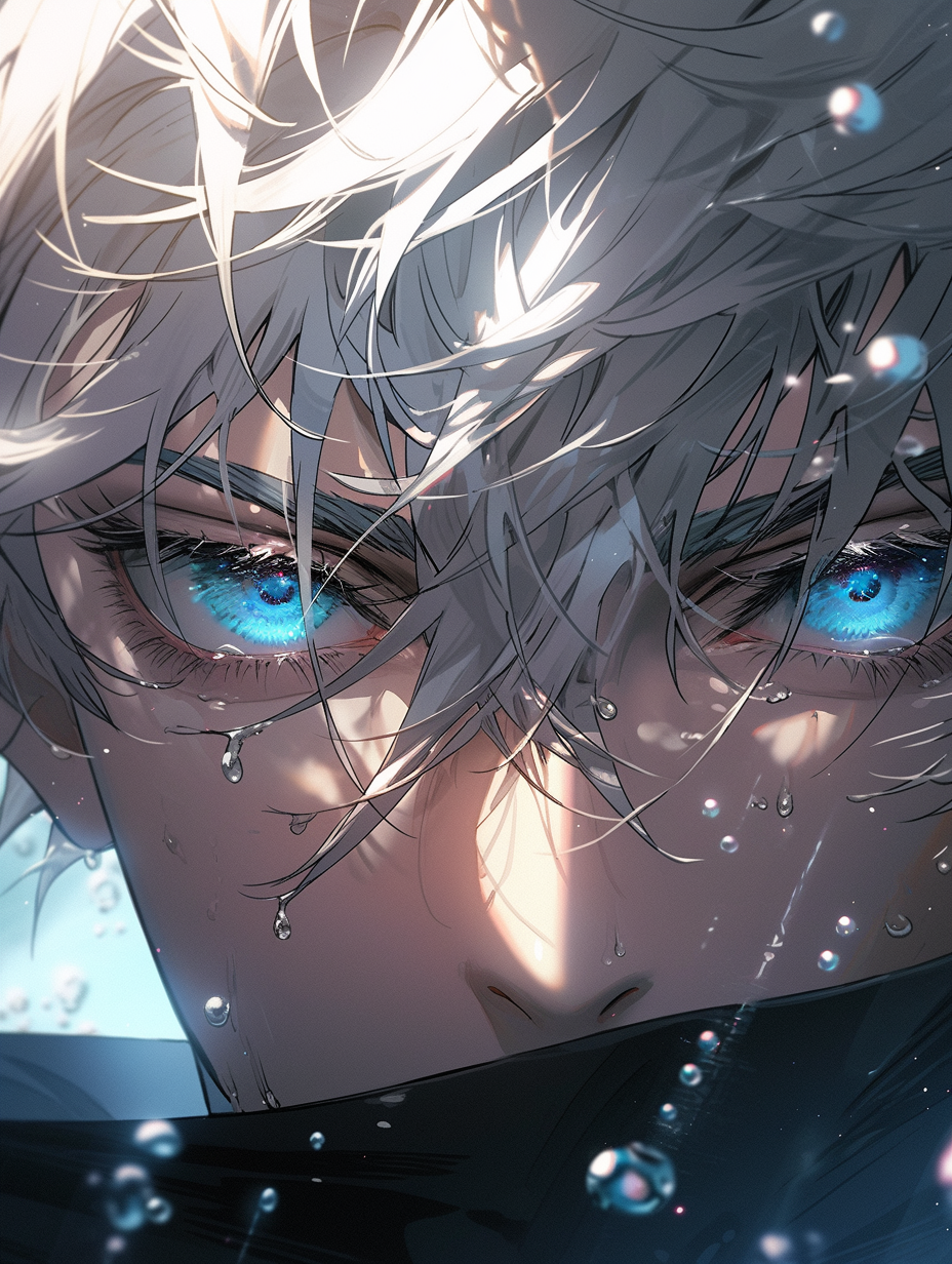 AI generated: Midjourney prompt: Satoru Gojo, Jujutsu Kaisen, Handsome man with whi... (Midjourney - Anime)