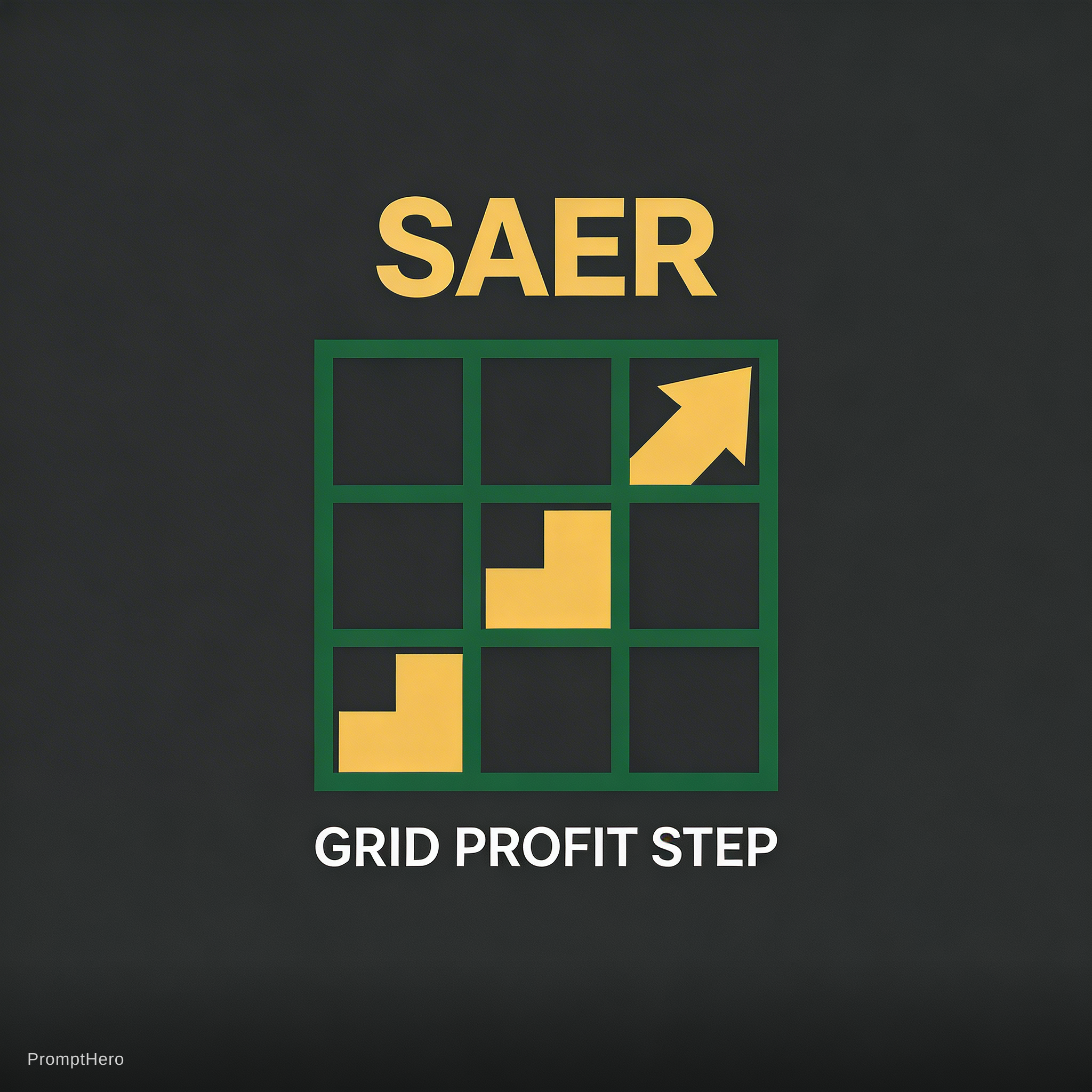 AI generated: Seedream 5 prompt: Logo design for the name "Saer Grid Profit Step". ... (Seedream 5 - Logos, Icons & Design)