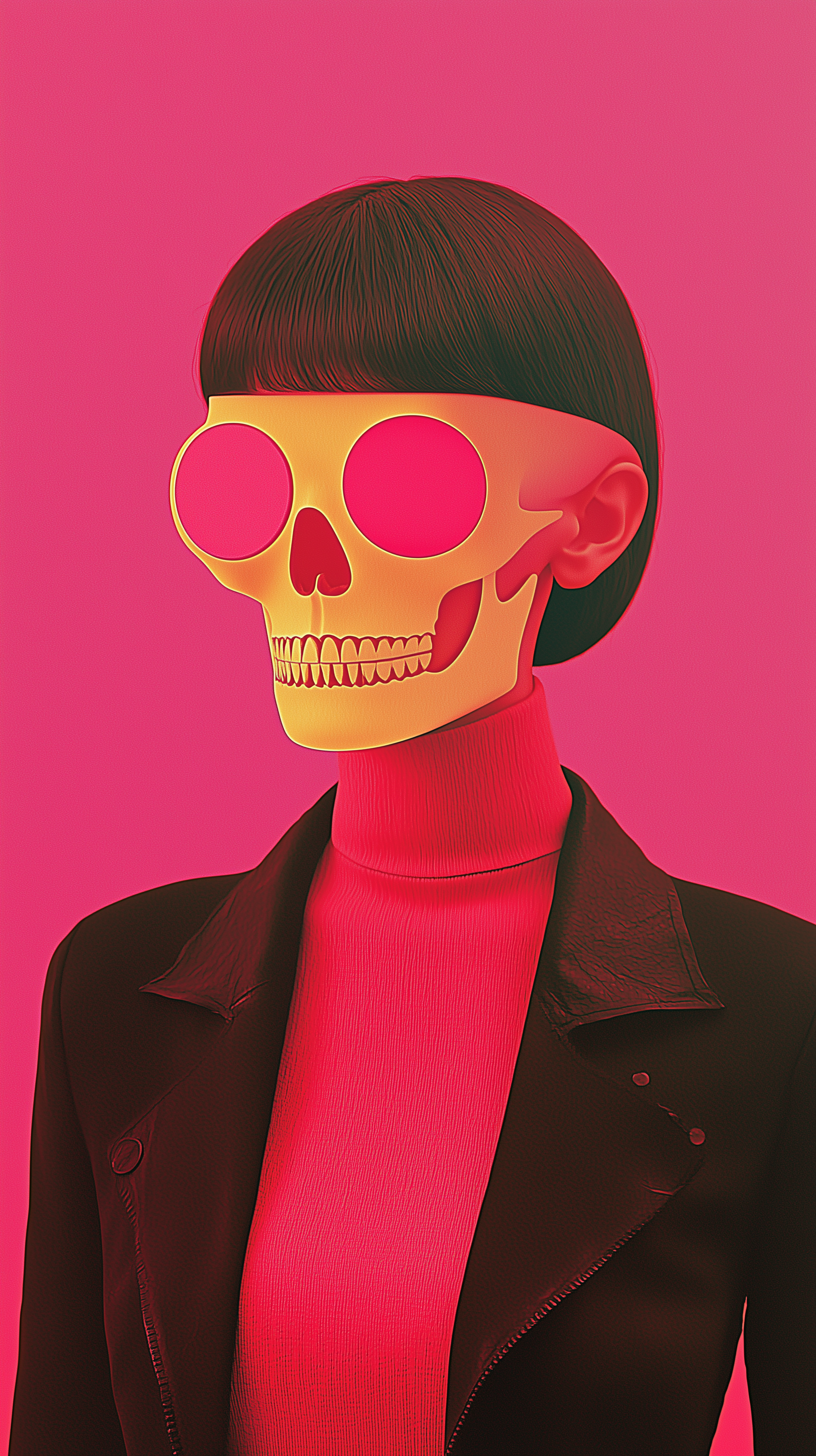 Midjourney prompt: surrealistic digital art, front view of a woman's ... - Midjourney
