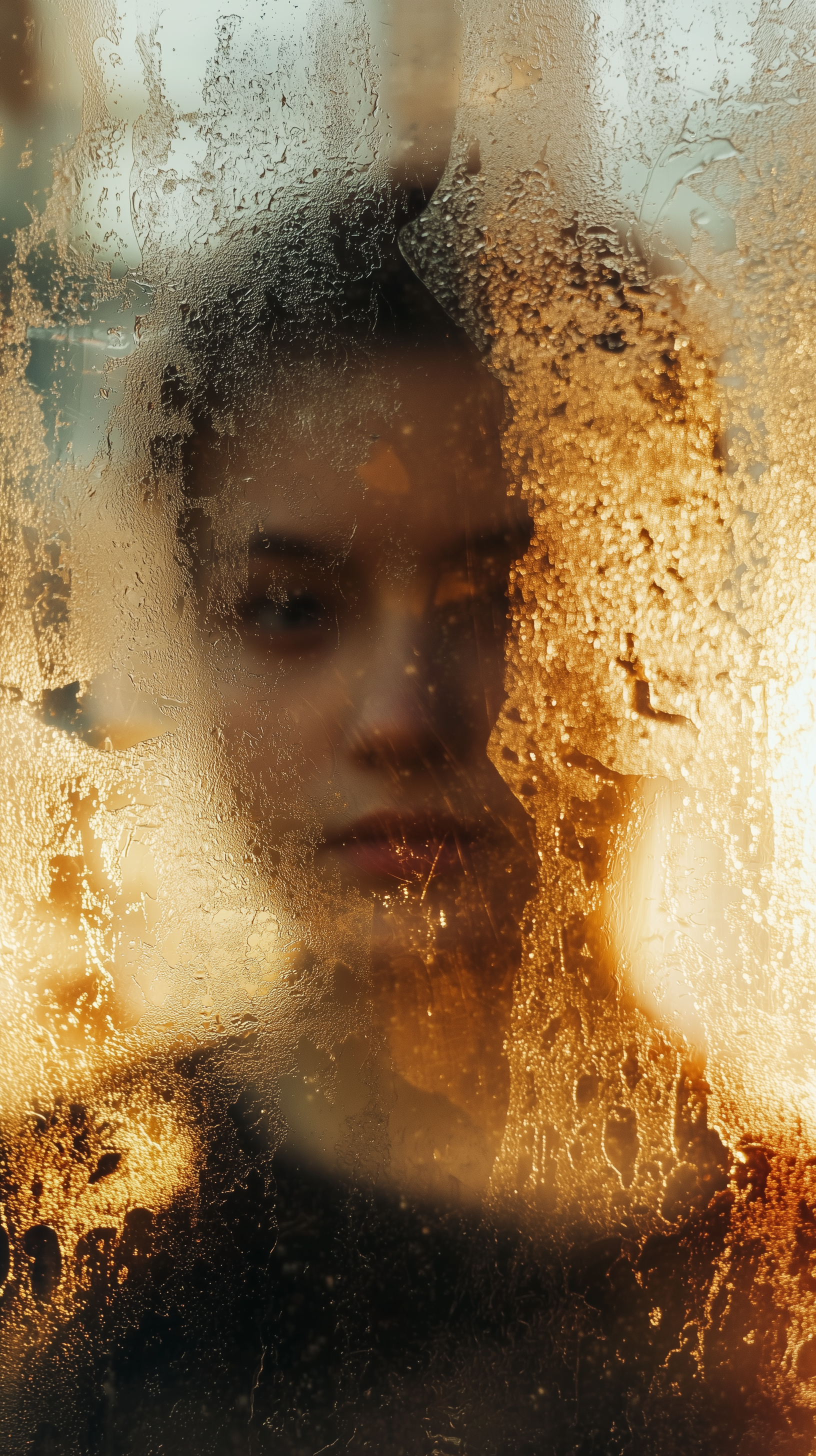 Midjourney prompt: photography, front view, frosted texture glass wit... - Midjourney