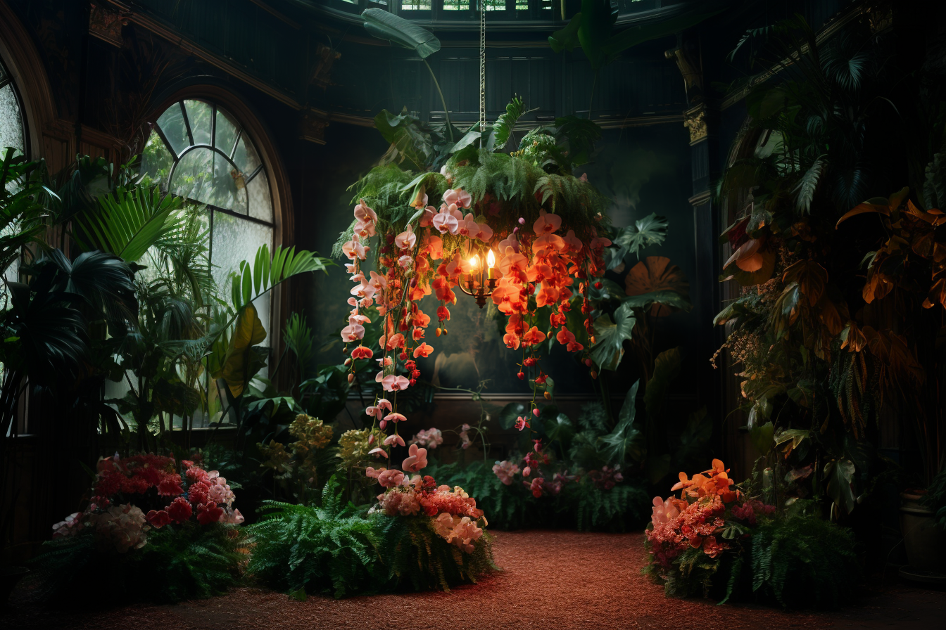 AI generated: The Lions Mane Chandelier (Midjourney - Photography)