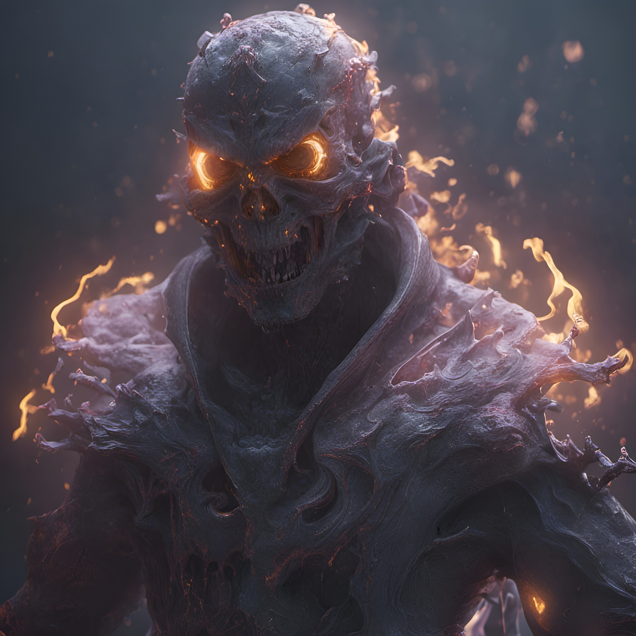 AI generated: Void Arcanist Evolved (Stable Diffusion - 3d Renders)