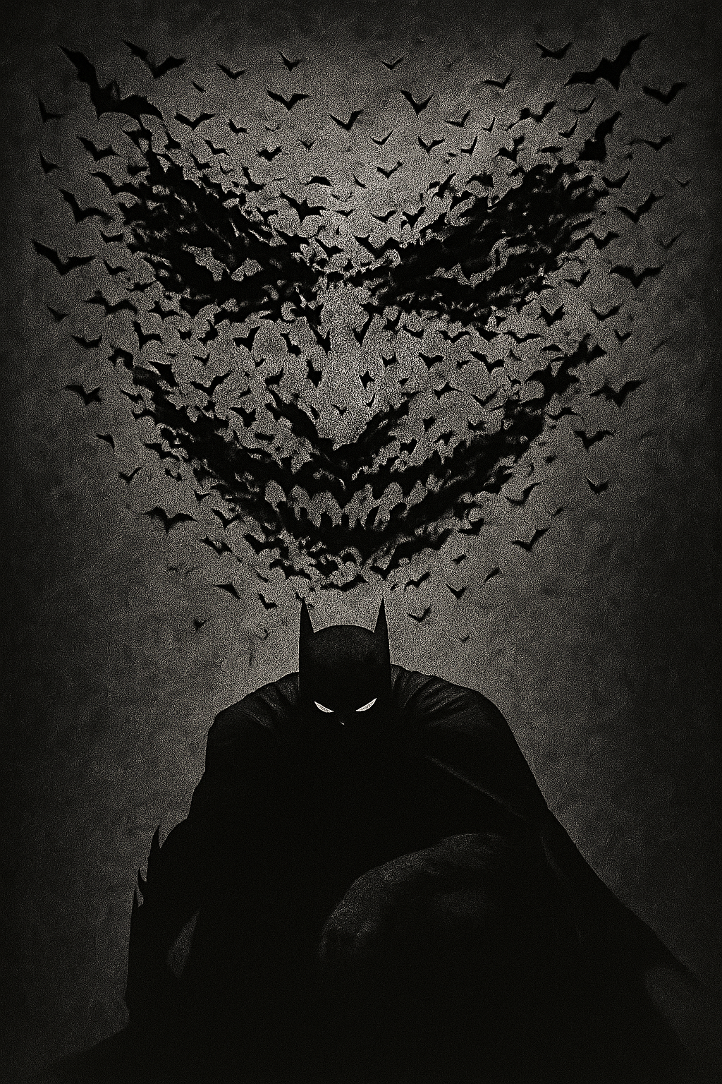 AI generated: ChatGPT Image prompt: o semblante do rosto do coringa do batman. a image... (ChatGPT Image - Concept Art)
