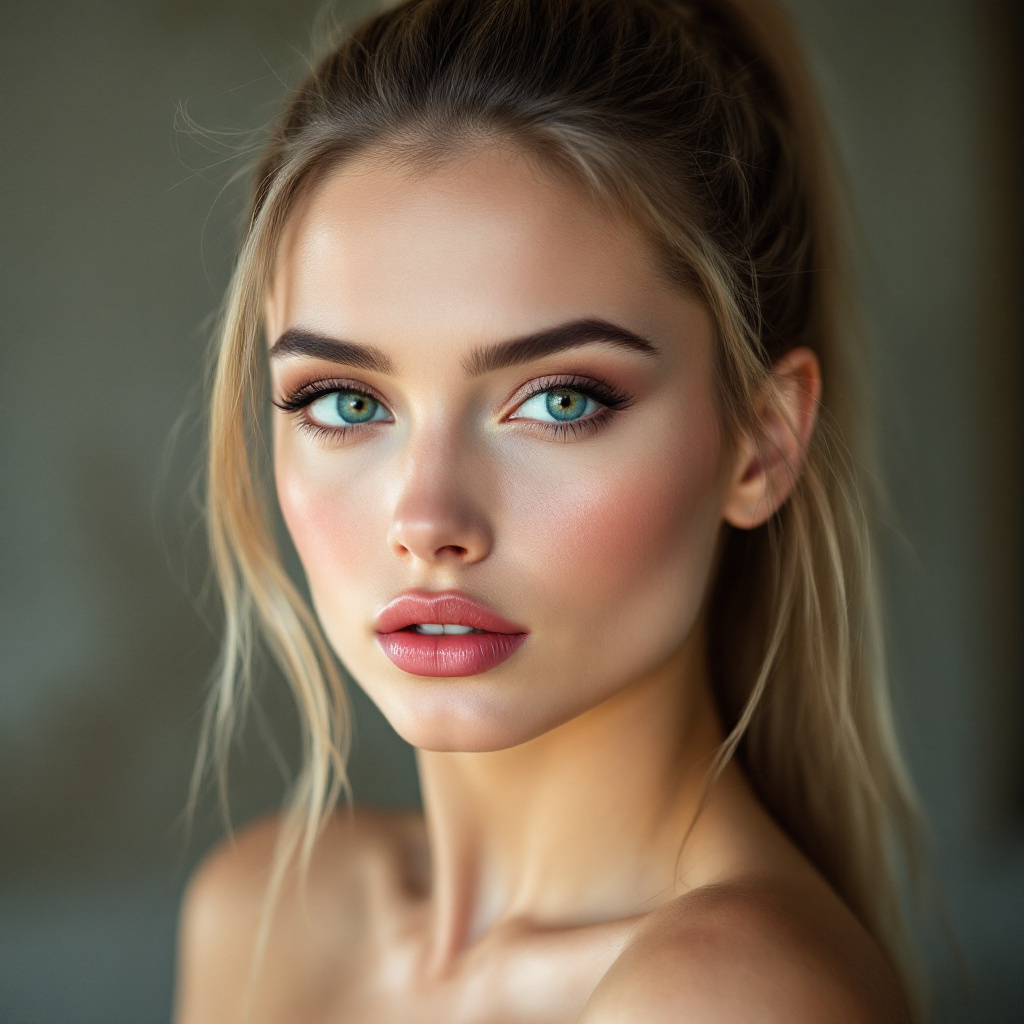 Hyper Realistic Model FLUX prompt: Hyper realistic Photograph of a model with Light b...