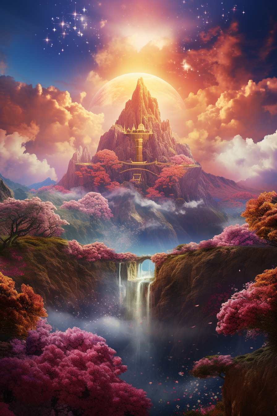 AI generated: Midjourney prompt: A beautiful painting of a glorious place where lov... (Midjourney - 3d Renders)