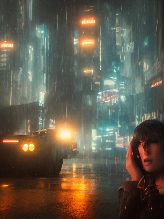 Stable Diffusion prompt: portrait art of blade runner 8 k...