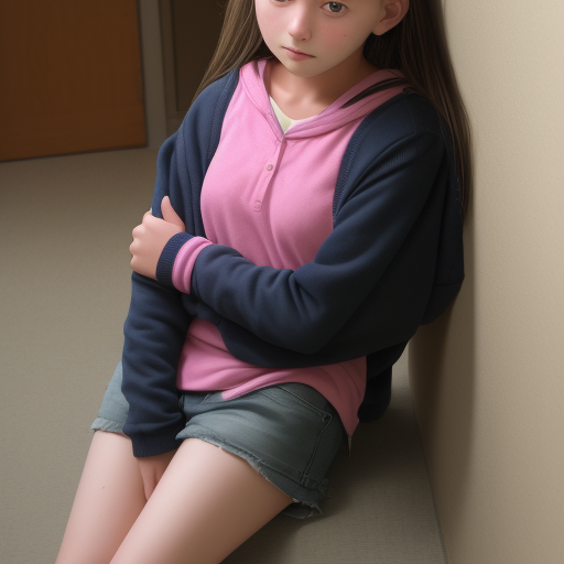 صورة مولدة بالذكاء الاصطناعي: DreamShaper prompt: Young 13 year old girl (نموذج DreamShaper - صور شخصية)