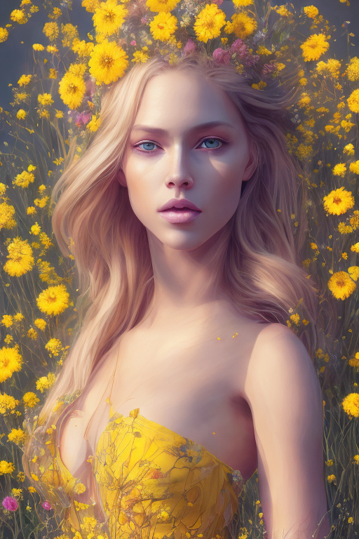 Openjourney prompt: full length portrait of a beautiful blond woman, s... - Openjourney