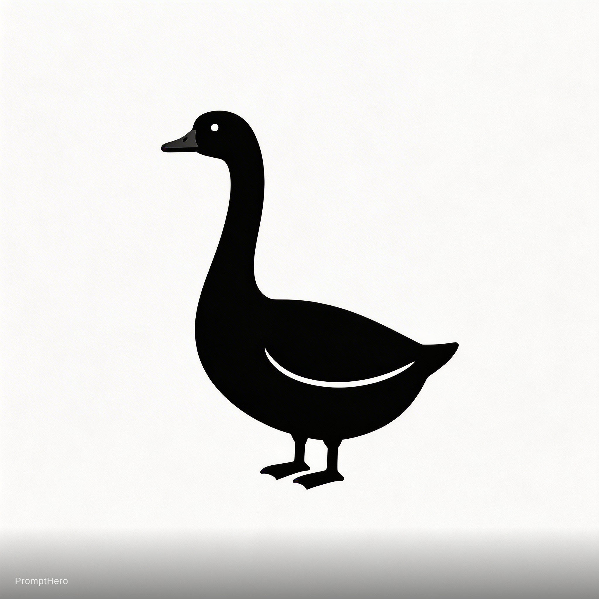صورة مولدة بالذكاء الاصطناعي: Seedream 5 prompt: a goose logo 1.style is minimalist style 2.beautif (نموذج Seedream 5 - شعارات وتصميم)