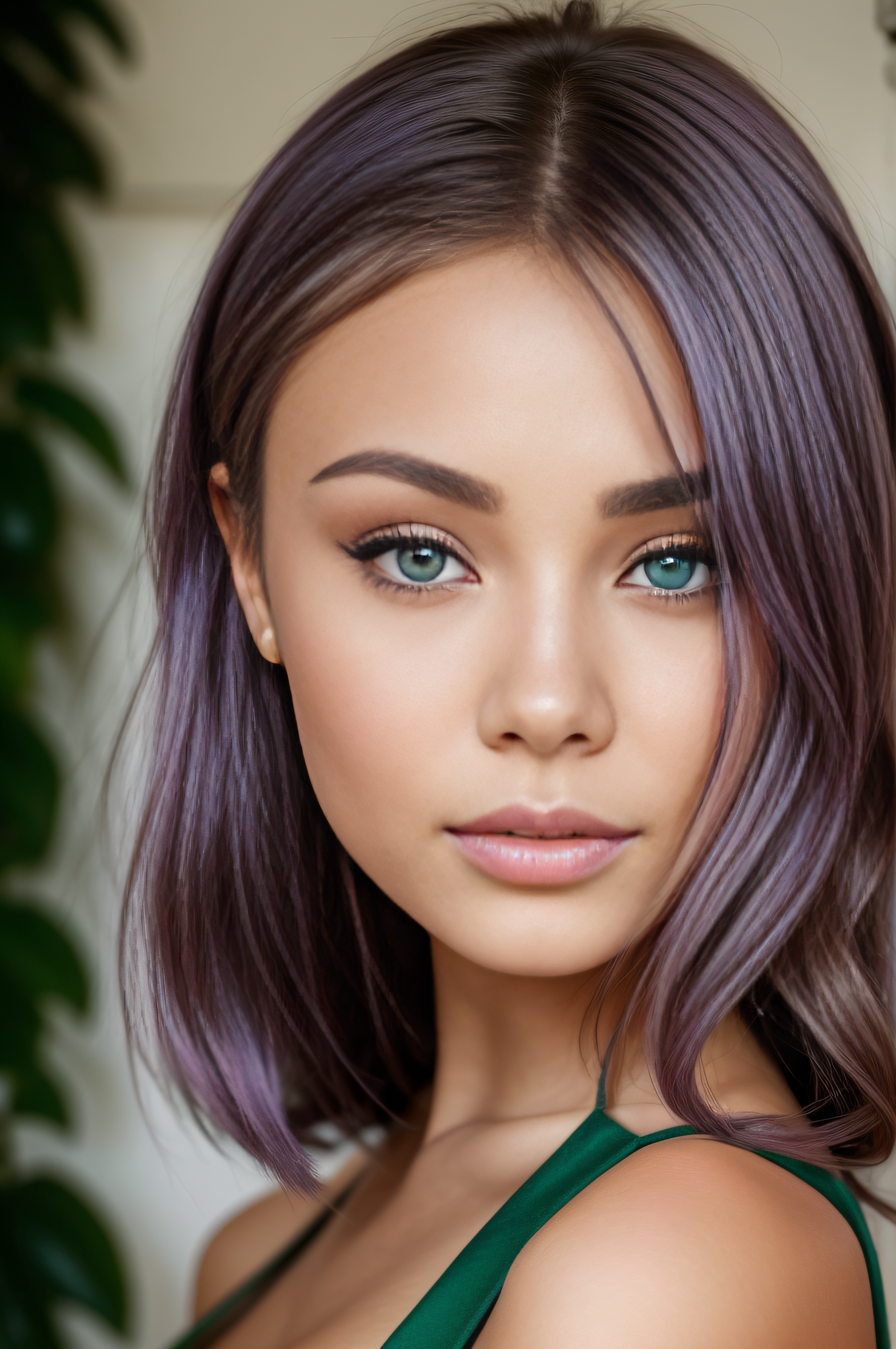 AI generated: That Green Eyes shine upon you (Stable Diffusion - Portraits)