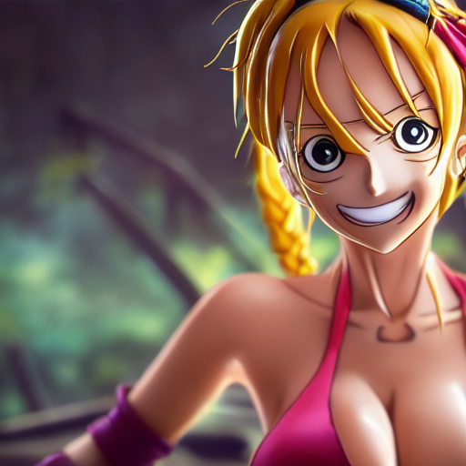 Stable Diffusion prompt: Nami from one piece render as a ...