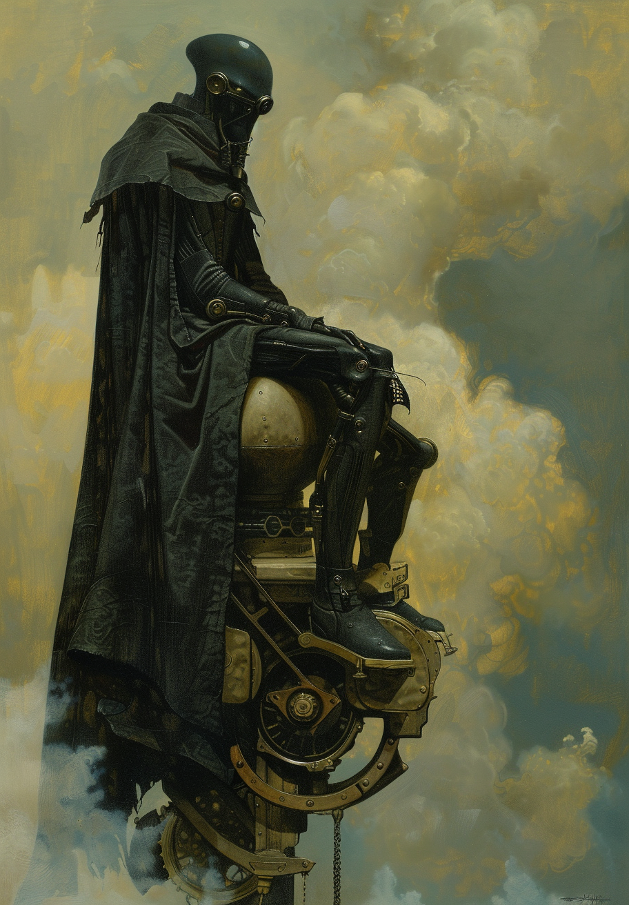 AI generated: Midjourney prompt: An illustration in the style of Jean Giraud Moebiu... (Midjourney - Character Design)