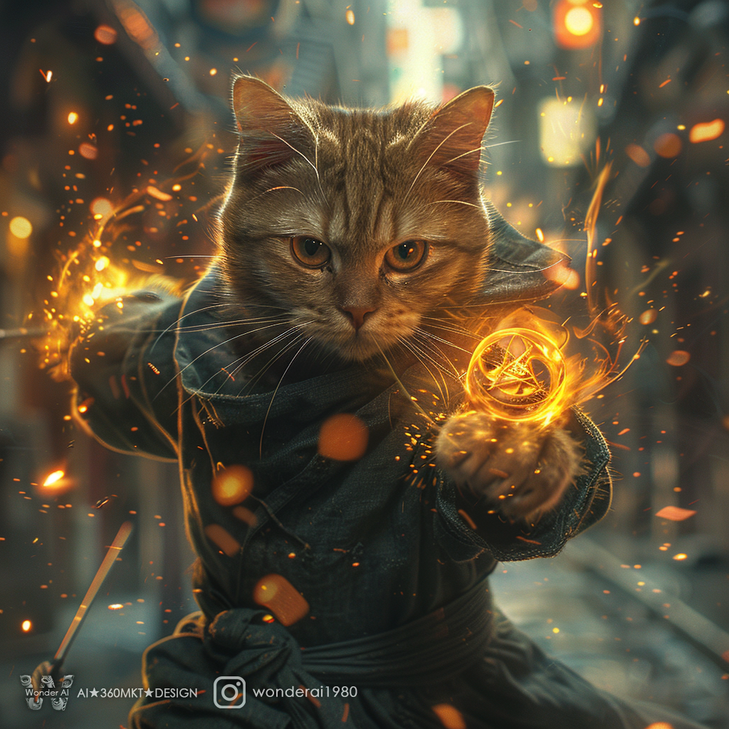 AI generated: Dance of Flames (Midjourney - Photography)
