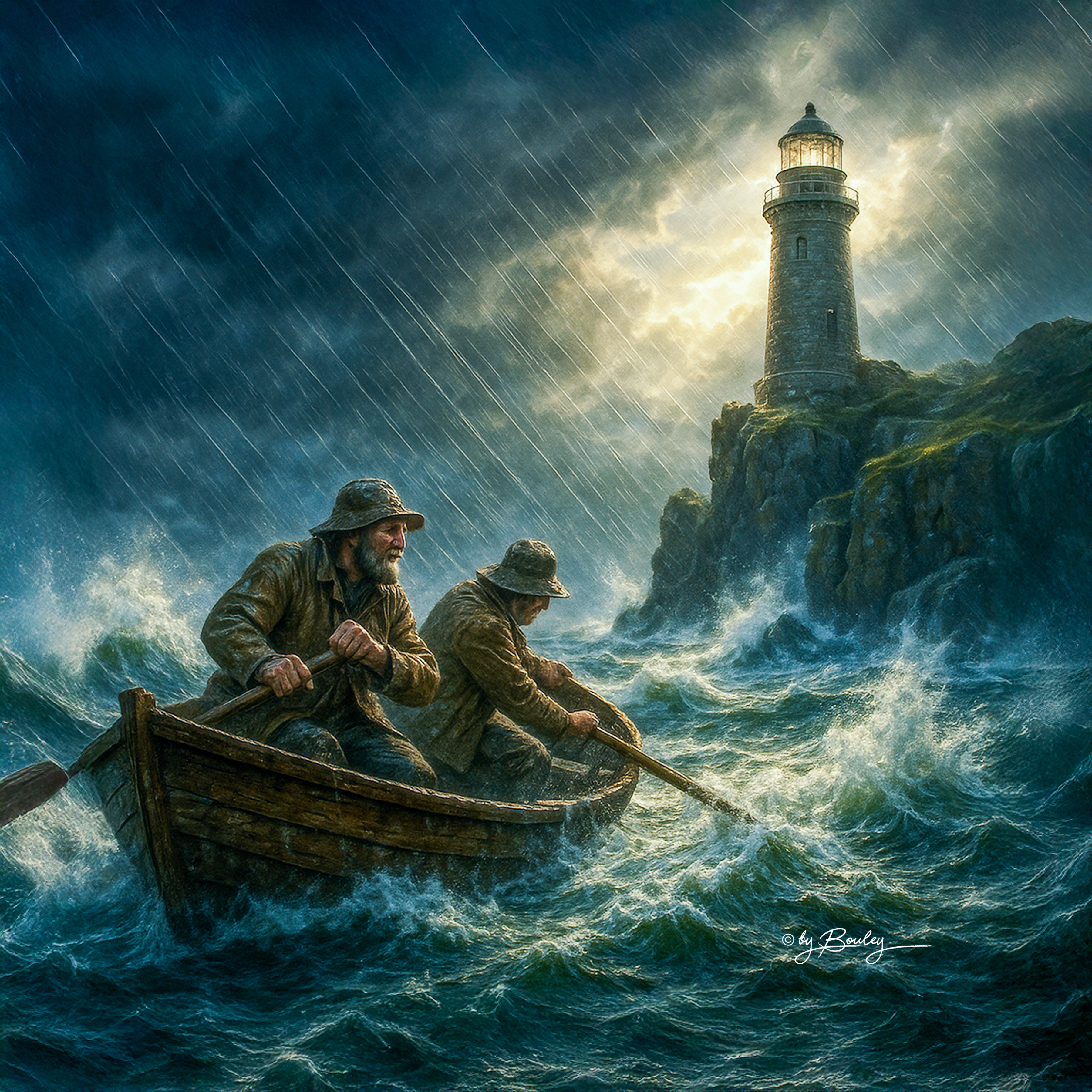 AI generated: Weathering the Storm (ChatGPT Image - Landscapes)