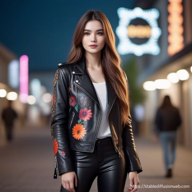 AI generated: Stable Diffusion prompt: Bright long hair remains a distinctive feature ,fu... (Stable Diffusion - Fashion)
