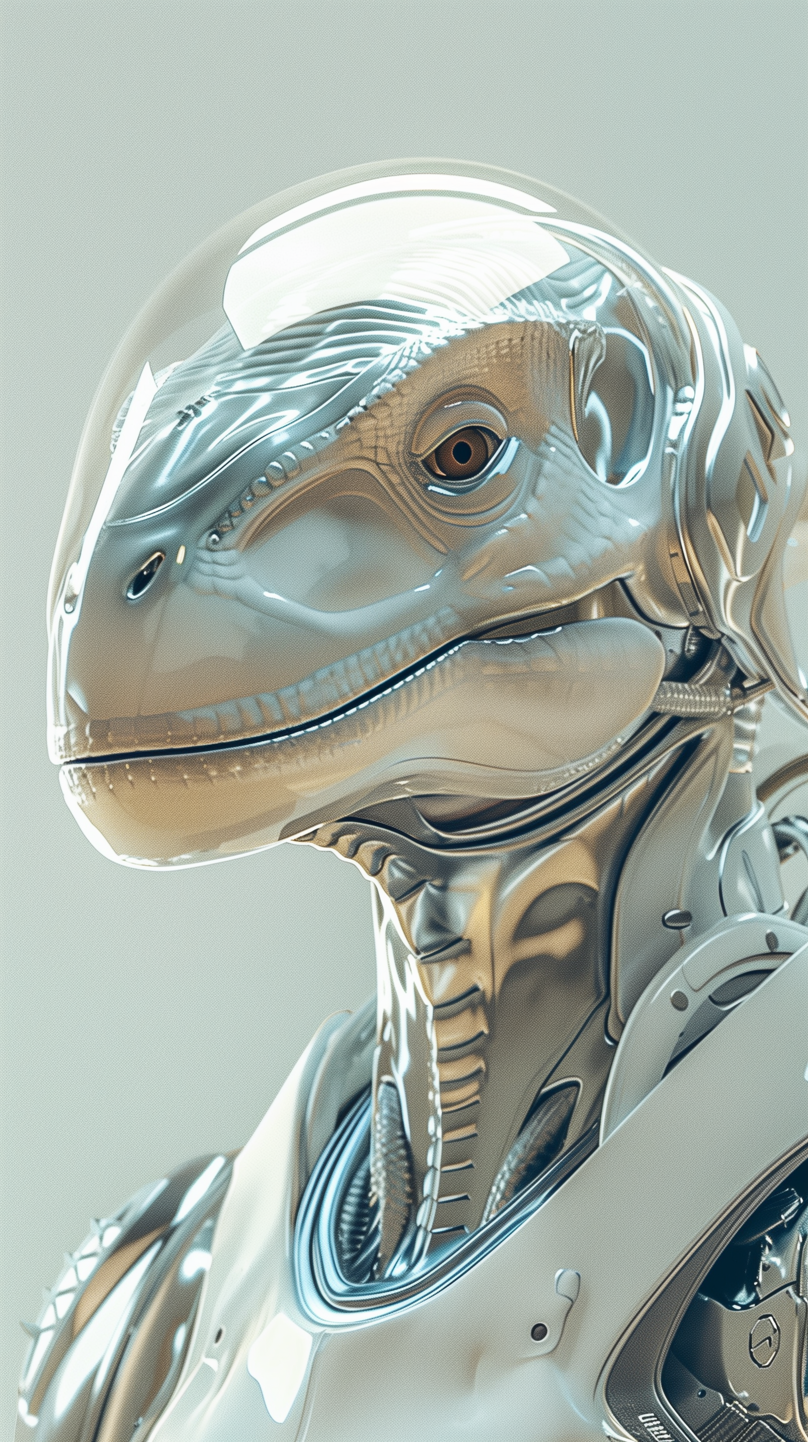 صورة مولدة بالذكاء الاصطناعي: Midjourney prompt: Alien dinosaur --ar 9:16 --style raw (نموذج Midjourney - صور شخصية)