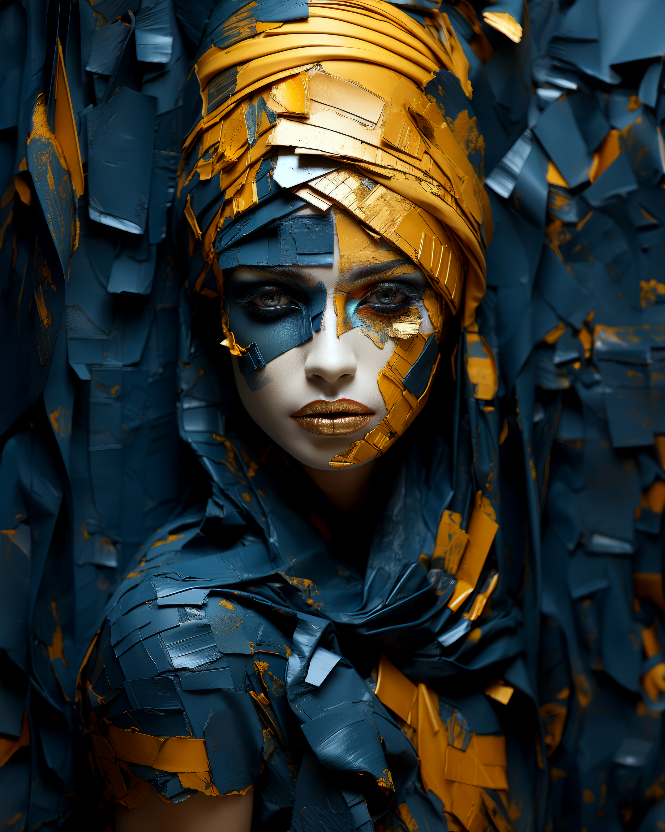 AI generated: Plates wraps. (Midjourney - Portraits)