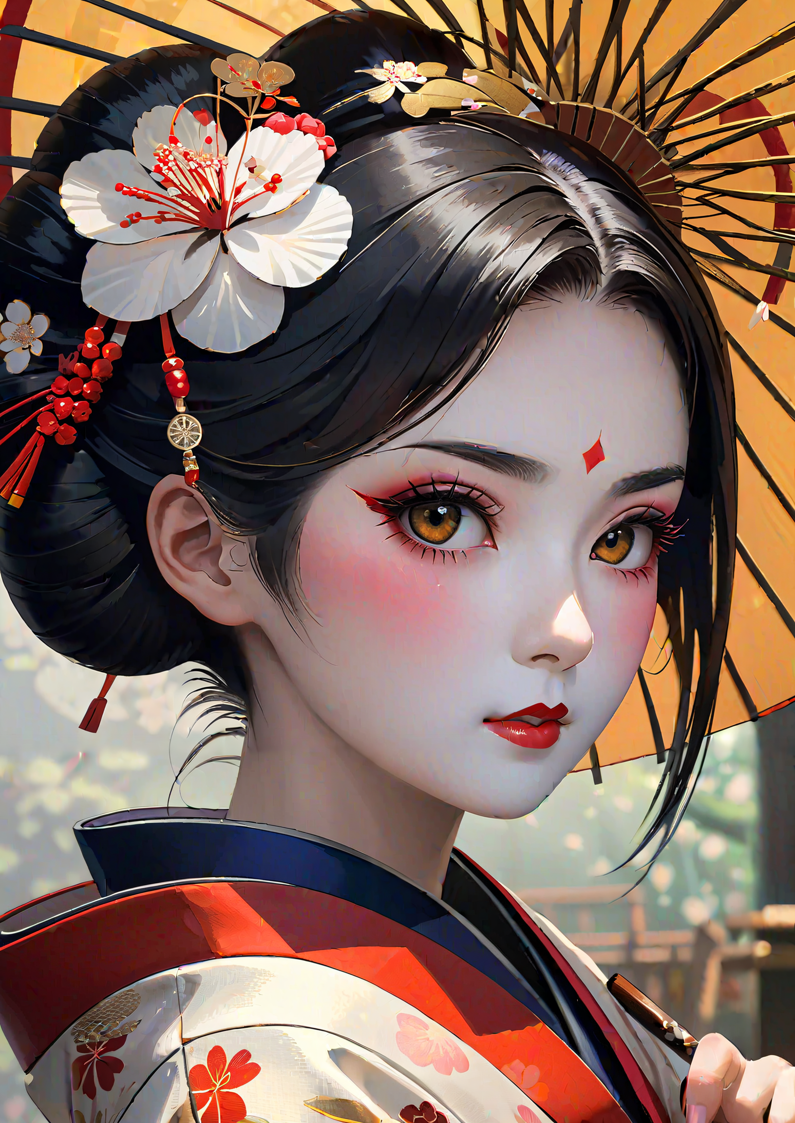 AI generated: Stable Diffusion prompt: Masterpiece, Stunning, Best quality, Elegant Japan... (Stable Diffusion - Portraits)
