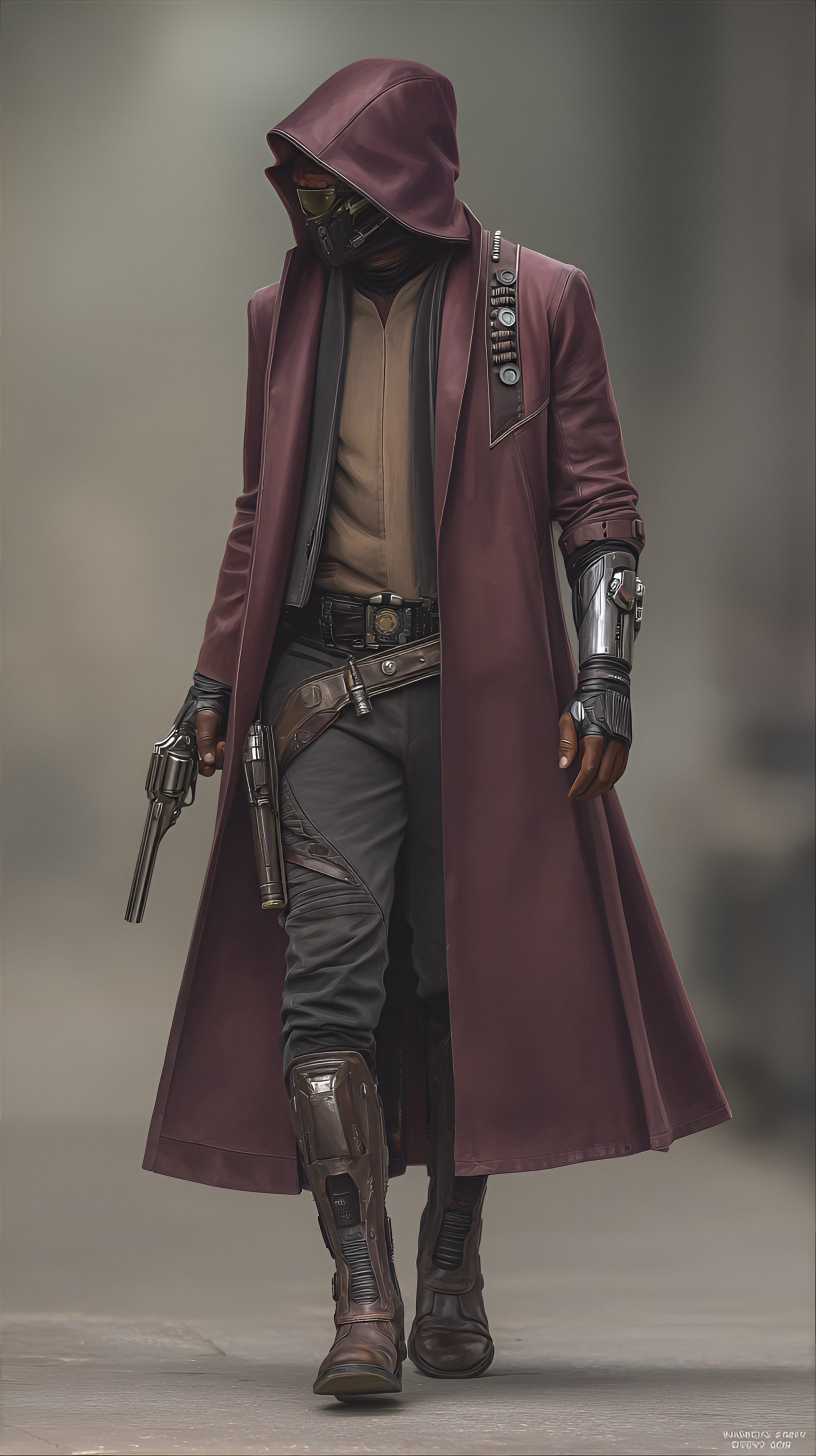 AI generated: Midjourney prompt: young adult, light-skinned male, with a serious e... (Midjourney - Concept Art)