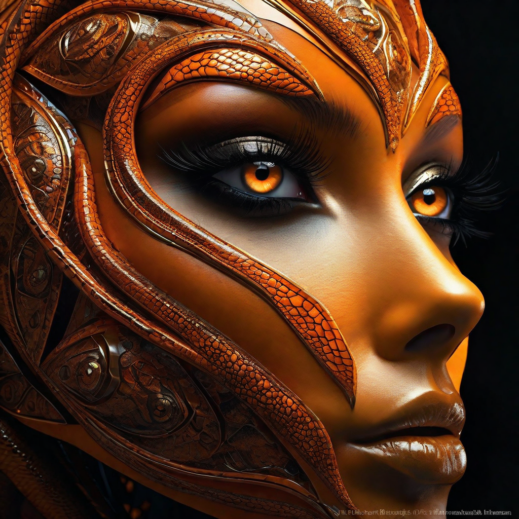 صورة مولدة بالذكاء الاصطناعي: "Serpentine Siren Of The Abyss" (نموذج Stable Diffusion - فن مفاهيمي)