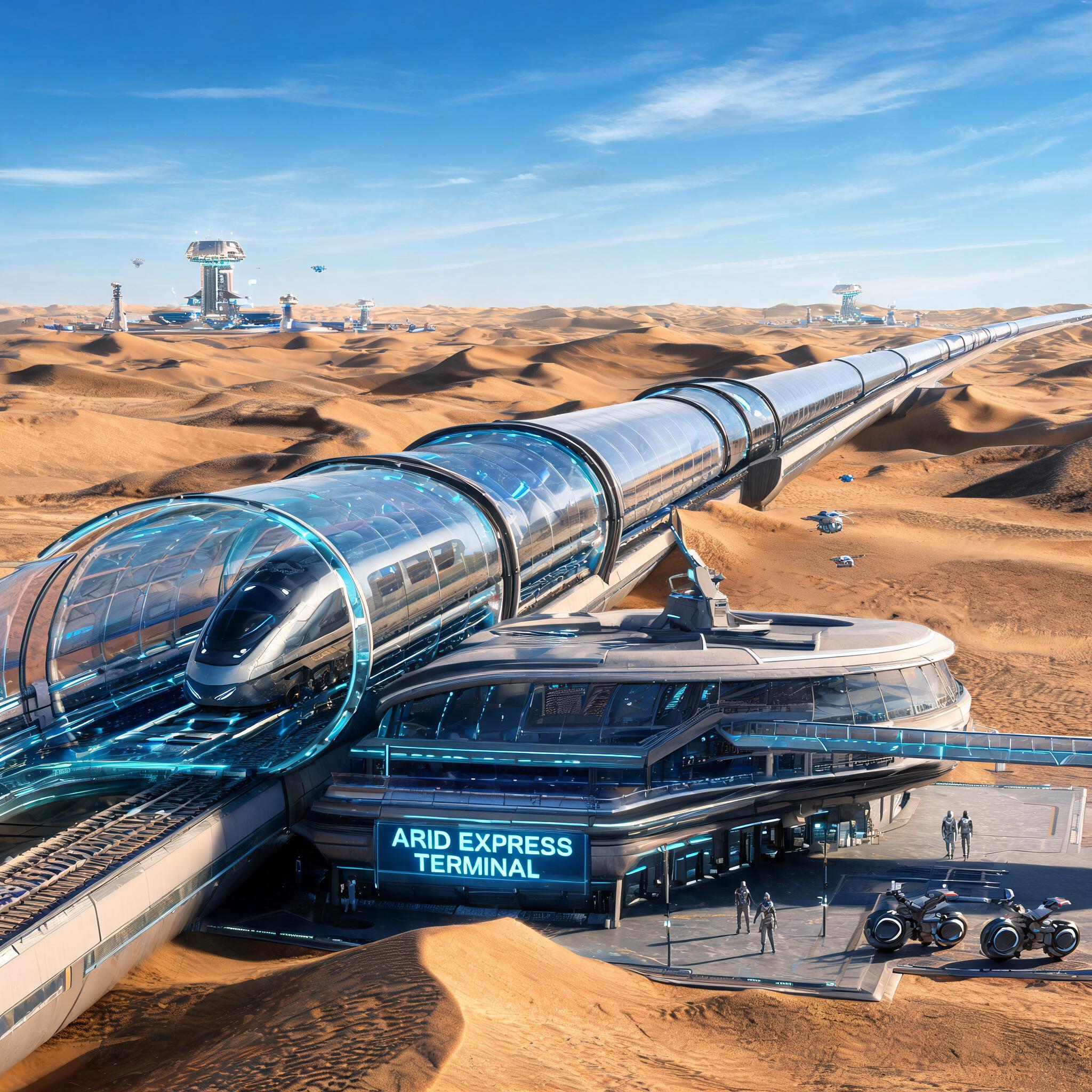 AI generated: Seedream 5 prompt: Create an image of a futuristic Enclosed High-Spee... (Seedream 5 - Concept Art)
