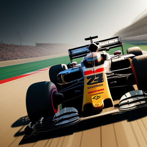 Cars Runnning DreamShaper prompt: 2 race car runnning wild in a race tr...