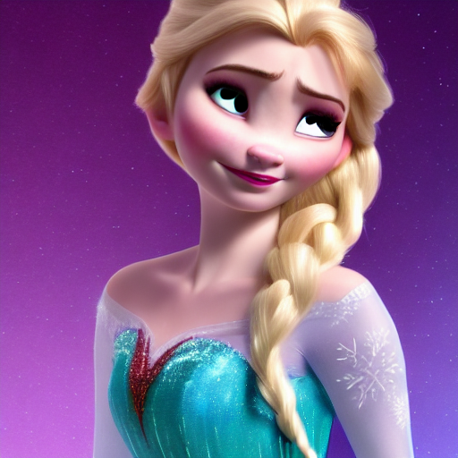 Stable Diffusion prompt: Beautiful Disney character girl,...