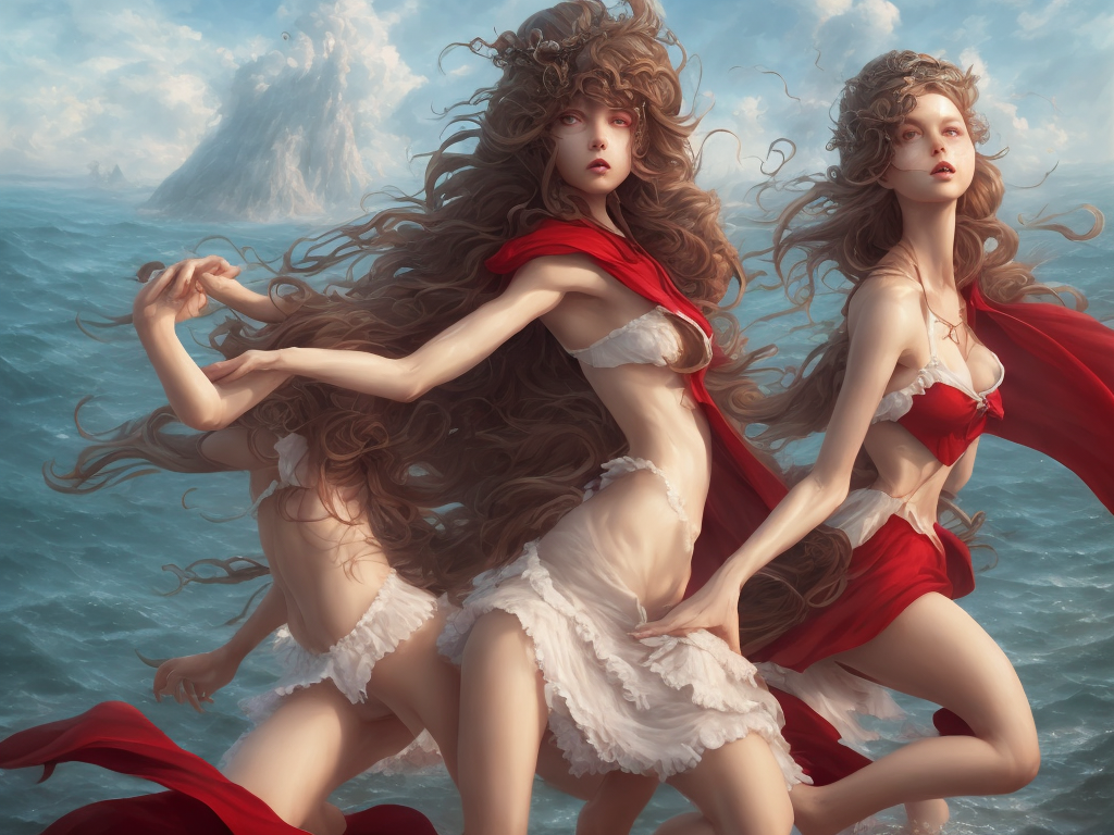 Openjourney prompt: Red riding hood, key visual of a full body shot of... - Openjourney